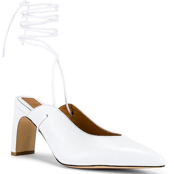 jaggar Shoes - NEW Jaggar Laced Leather Pointed Toe Mule Sz 37